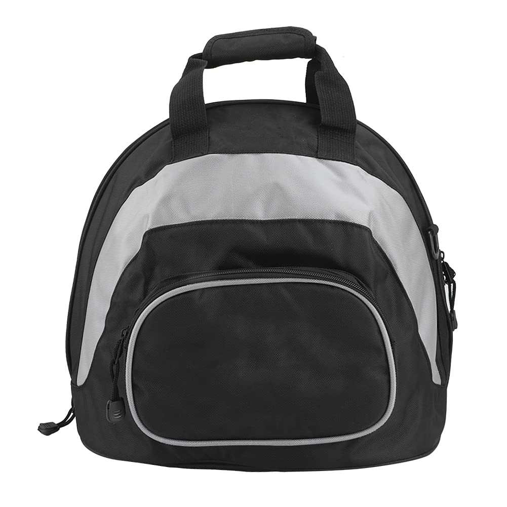 Motorcycle Helmet Bag - Waterproof Powersports Helmet Storage Backpack with Shoulder Strap, Multi-Functional Travel Luggage for Biking & Racing (Grey Black) - Perfect for Motorcycle Rides, Commuting & Outdoor Adventures