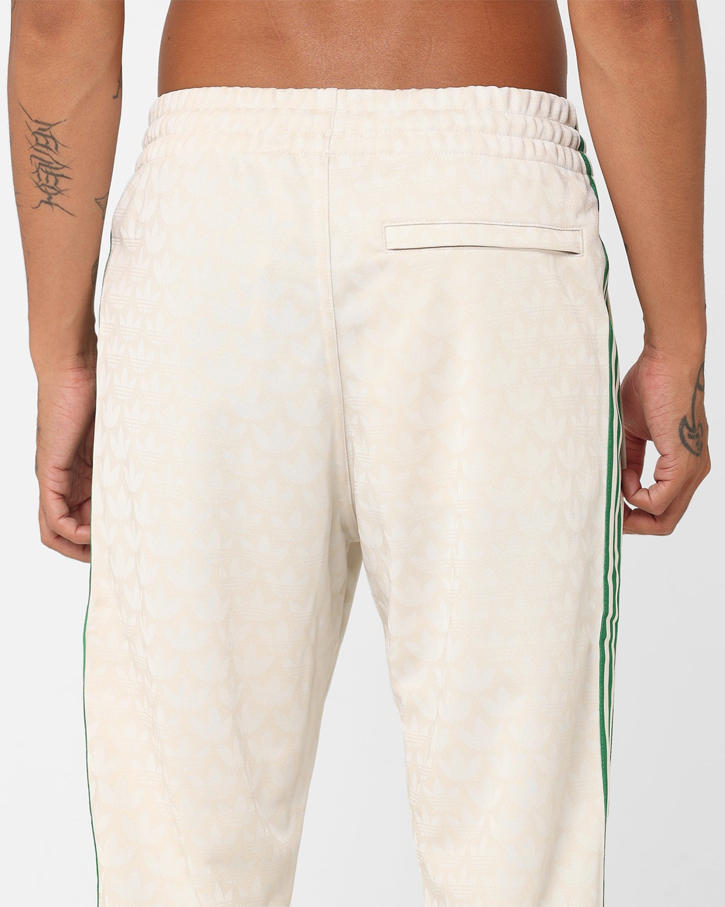 Adidas Adicolour Polyester Track Pants for Men & Women - Comfortable Athletic Joggers with Elastic Waistband, Wonder White - Perfect for Running, Gym Workouts & Casual Wear