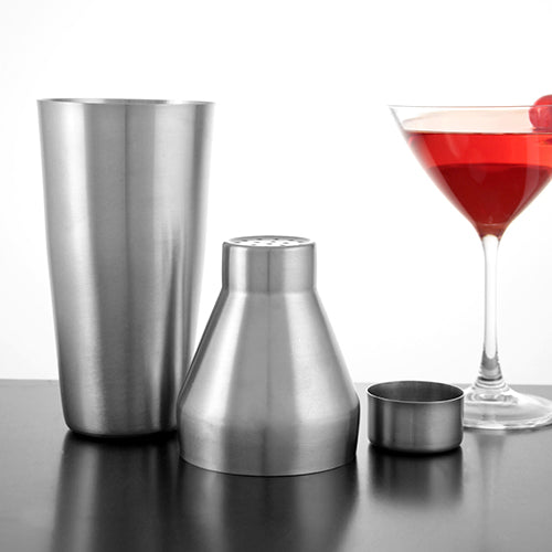 Premium 3-Piece Cocktail Shaker Set - 28oz Stainless Steel Bar Mixing Tools for Home & Professional Bartenders - Perfect for Mojitos, Martinis & Cocktail Parties