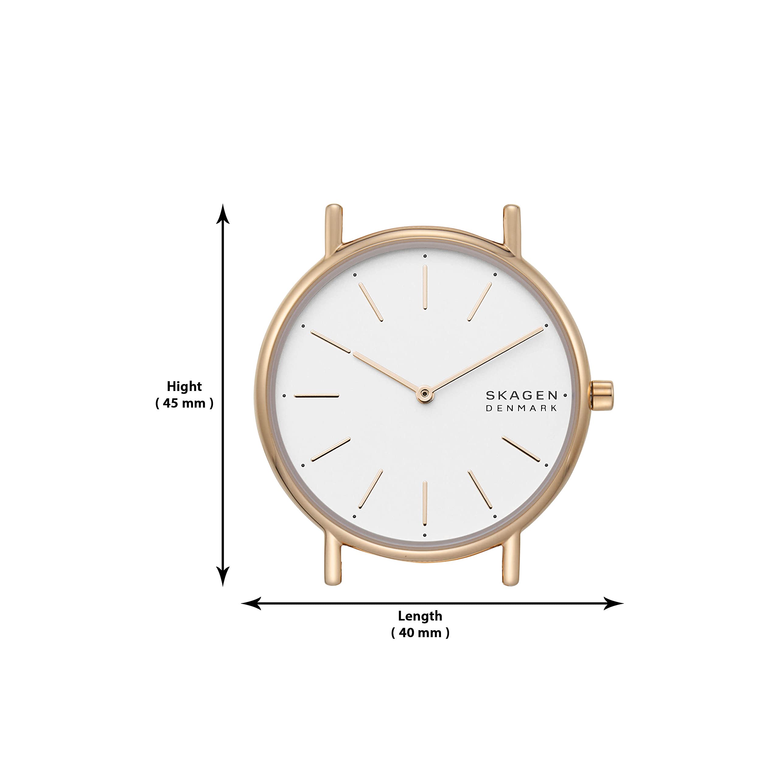 Skagen Women's Watch - Minimalist Danish Design, Stainless Steel Mesh Band, Water Resistant - Perfect for Office Wear, Casual Outfits & Everyday Elegance