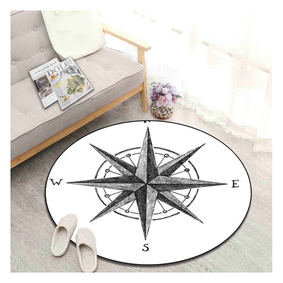Non-Slip Round Area Rug 59
