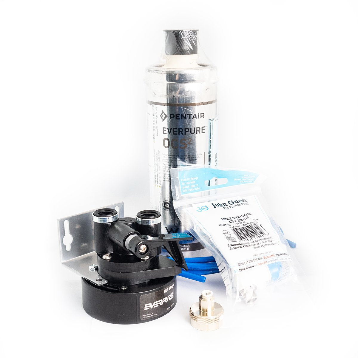 Everpure Commercial Water Filtration System Installation Kit with Replacement Filter - Perfect for Restaurants, Coffee Shops & Commercial Kitchens
