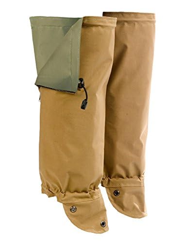 SnakeArmor Reversible Snake Gaiters for Hiking & Hunting - Khaki/Sage Camo with Storage Bag - Adjustable Leg Protection for Outdoor Adventures