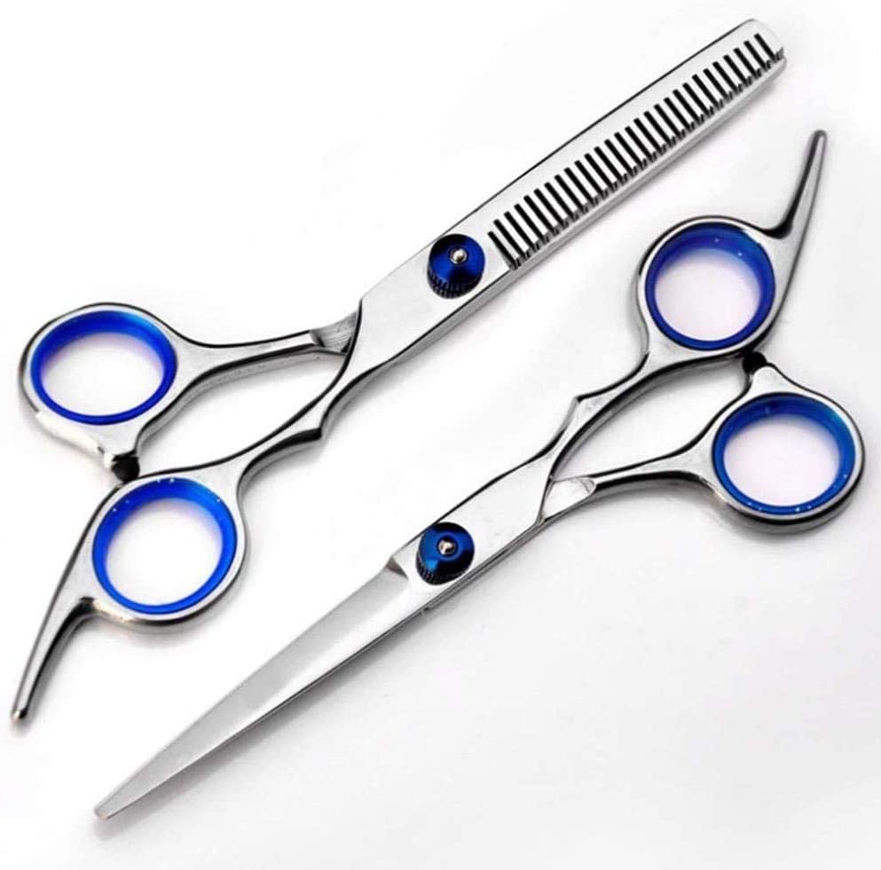 6 Inch Professional Barber Scissors - Hairdressing Shears & Household Hair Clippers Set for Salon & Home Use | Perfect for Hair Cutting, Styling & Trimming