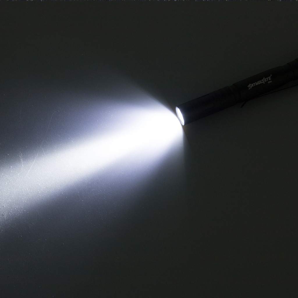 Mini LED Flashlight - Ultra Bright Pocket Penlight with Clip, Waterproof & Portable for AAA Batteries - Perfect for Camping, Hiking, Emergency & Everyday Carry (EDC)
