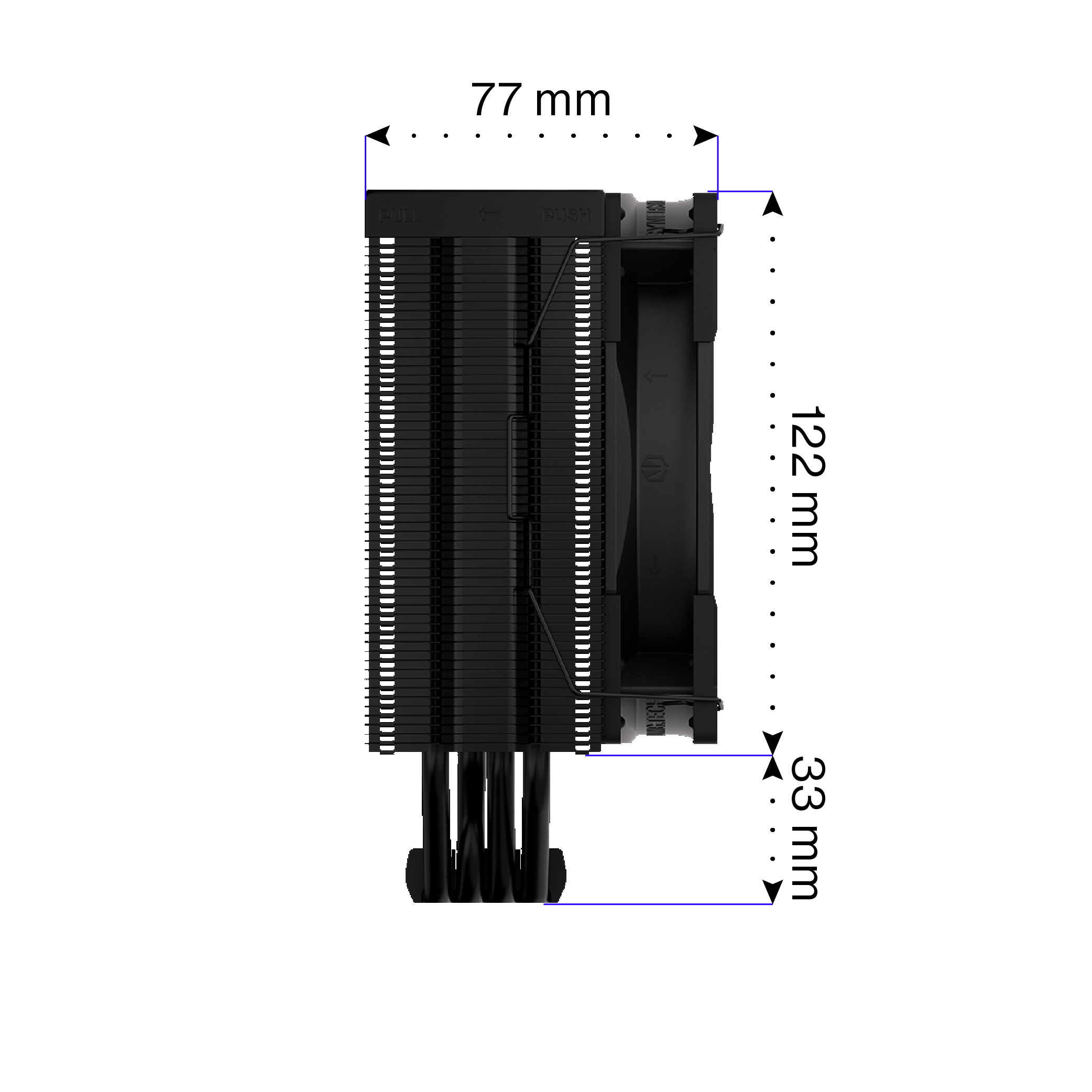 Endorfy Fera 5 Black CPU Air Cooler - High Performance PC Cooling Fan with Quiet Operation for Gaming & Workstations (EY3A011) - Perfect for Overclocking, Streaming & Intensive Computing Tasks