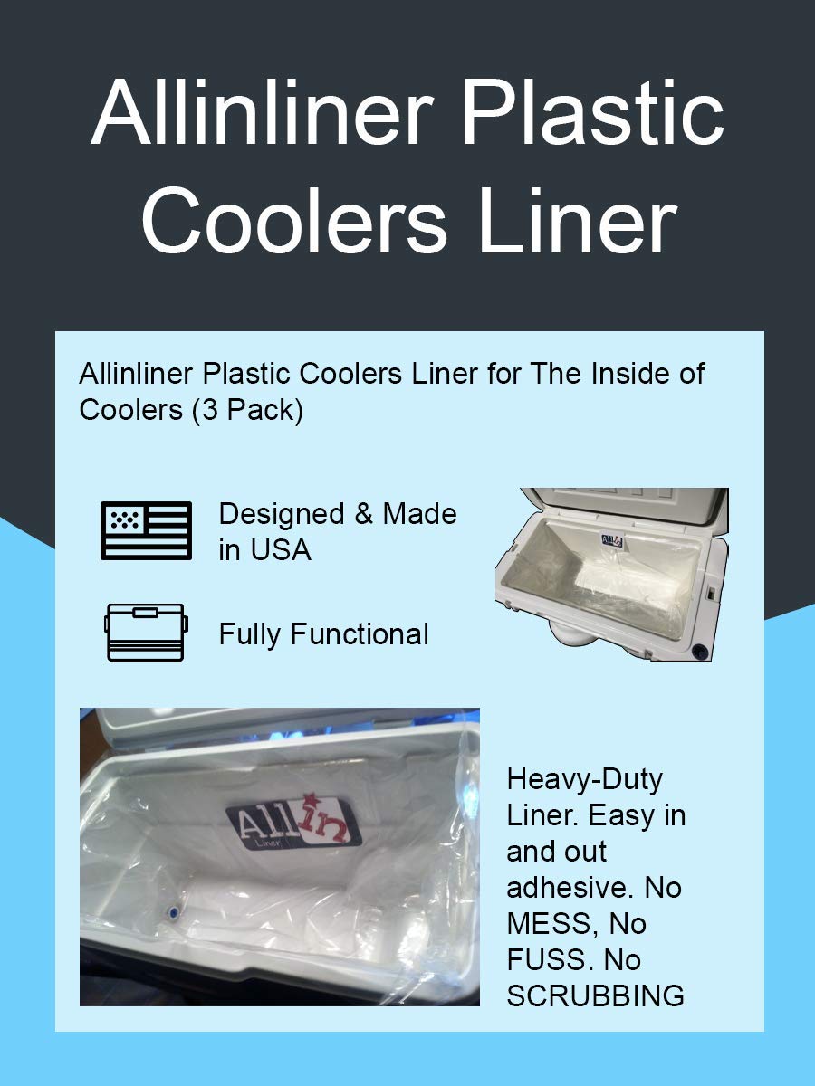 BPA-Free Disposable Cooler Liner for Fishing, Camping, BBQ & Beverages - Fits Most 16QT to 150QT Ice Chests - Perfect for Outdoor Adventures, Picnics & Food Storage