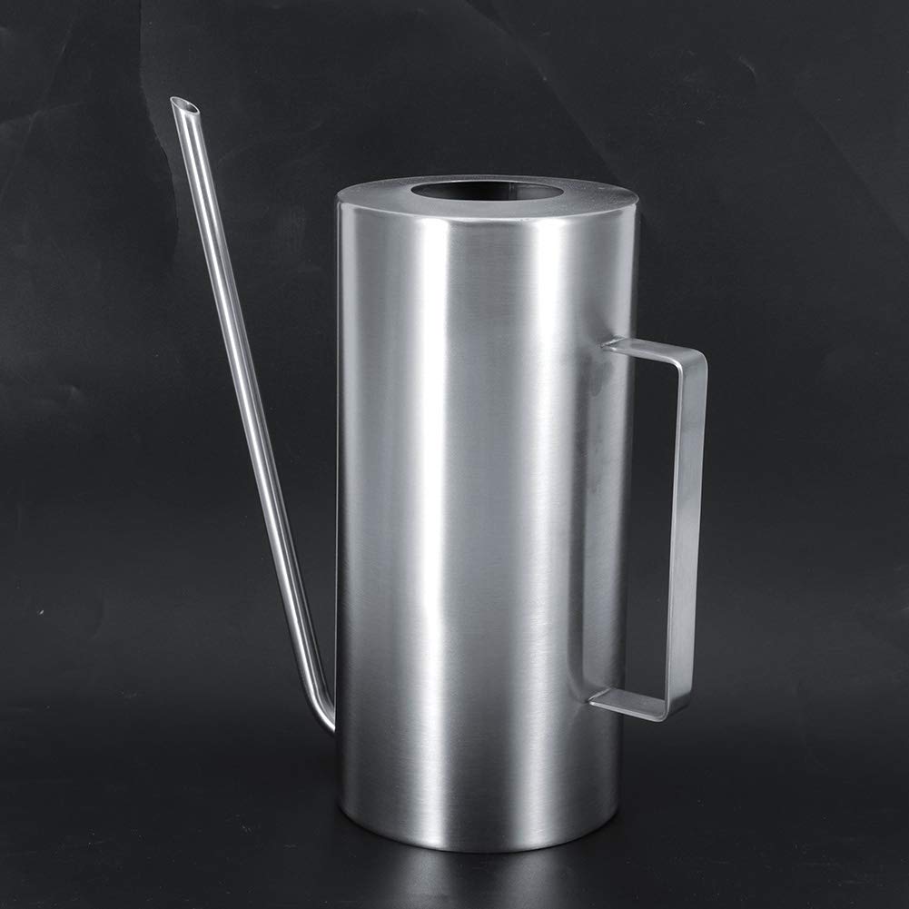 VBESTLIFE 1.5L Stainless Steel Watering Can - Large Capacity Outdoor Garden Watering Pot with Durable Design for Home Plants, Flowers & Lawn Care | Perfect for Balcony, Patio, and Backyard Gardening