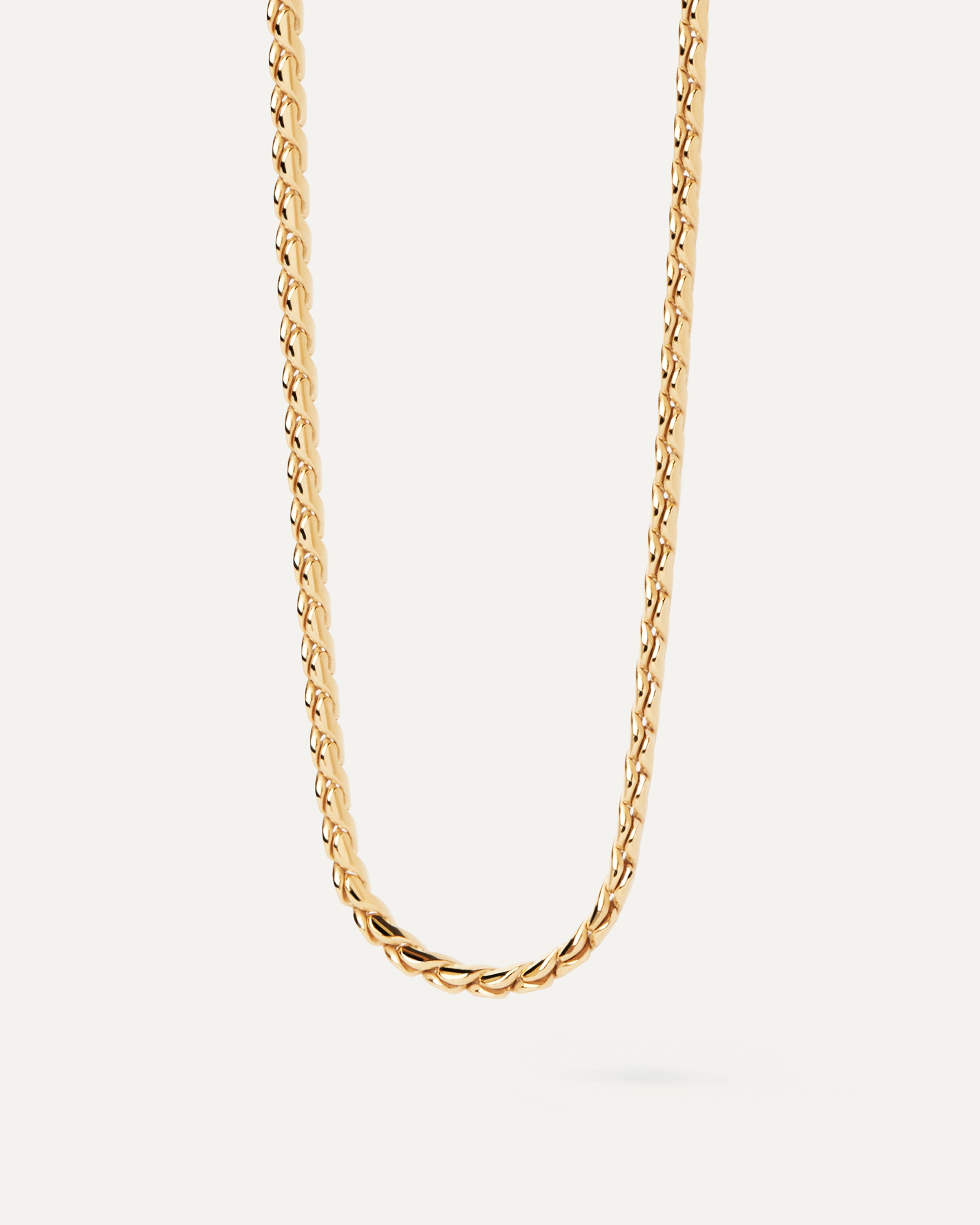 Stylish Large Serpentine Chain Necklace for Women - Trendy Layered Gold & Silver Statement Jewelry - Perfect for Parties, Date Nights & Everyday Wear