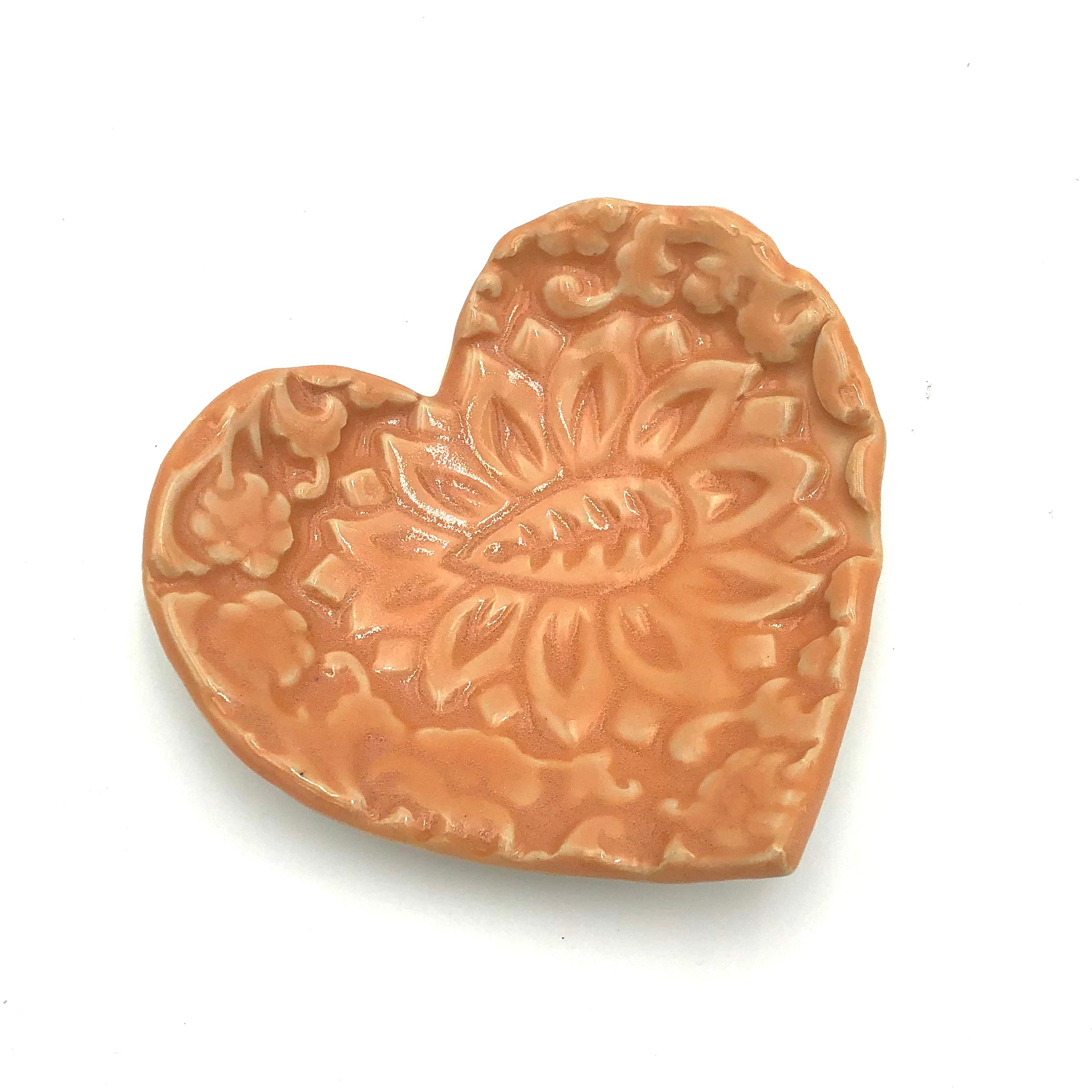 Cathy Broski Ceramic Heart Bowls - Set of 4 Assorted Designs for Valentine's Day, Wedding Favors, Home Decor & Gift Giving