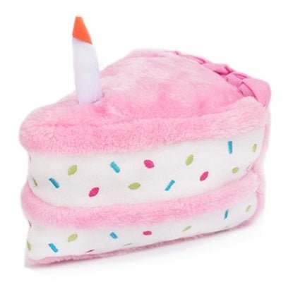 Adorable Birthday Cake Pink Plush Toy - Soft Stuffed Animal Gift for Kids & Baby Shower Decor - Perfect for Birthday Parties, Nursery Decorations and Cuddling