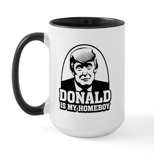 White/Black Inside - Trump Is My Homeboy Mugs