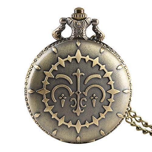 Antique Bronze Quartz Pocket Watch - Retro Pendant Necklace Watch with Chain - Vintage Style Gift for Men & Women - Perfect for Steampunk Costumes, Victorian Era Reenactments, and Unique Collector's Items