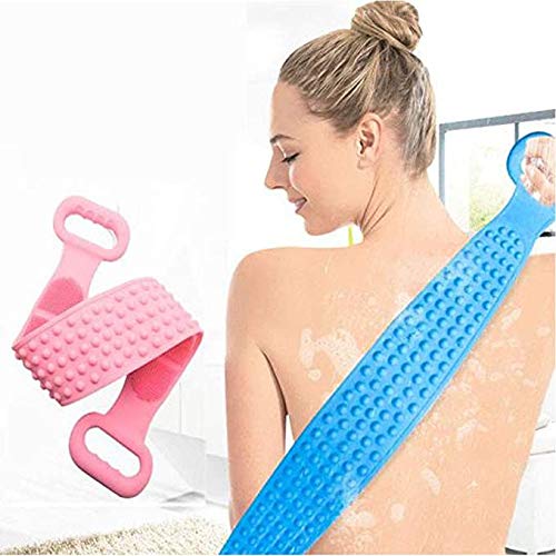 RIGJAK Dual-Sided Body Scrubber - Exfoliating Shower Brush for Men & Women - Perfect for Dead Skin Removal & Deep Cleaning
