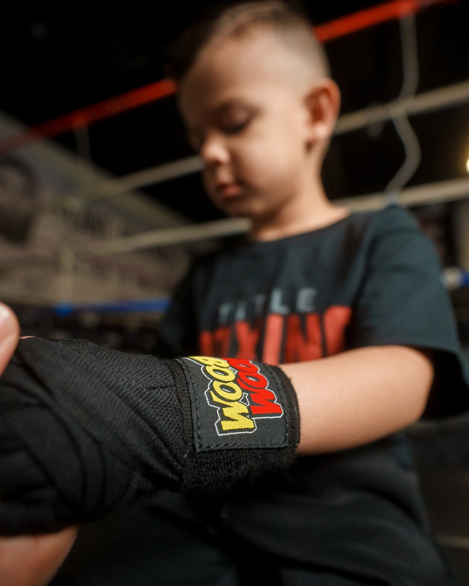 BOOM BOOM Boxing Youth Flex Hand Wraps - Premium Hand Protection for Boxing, MMA & Training - Ideal for Kids & Teens - Perfect for Gym, Sparring & Fitness Workouts