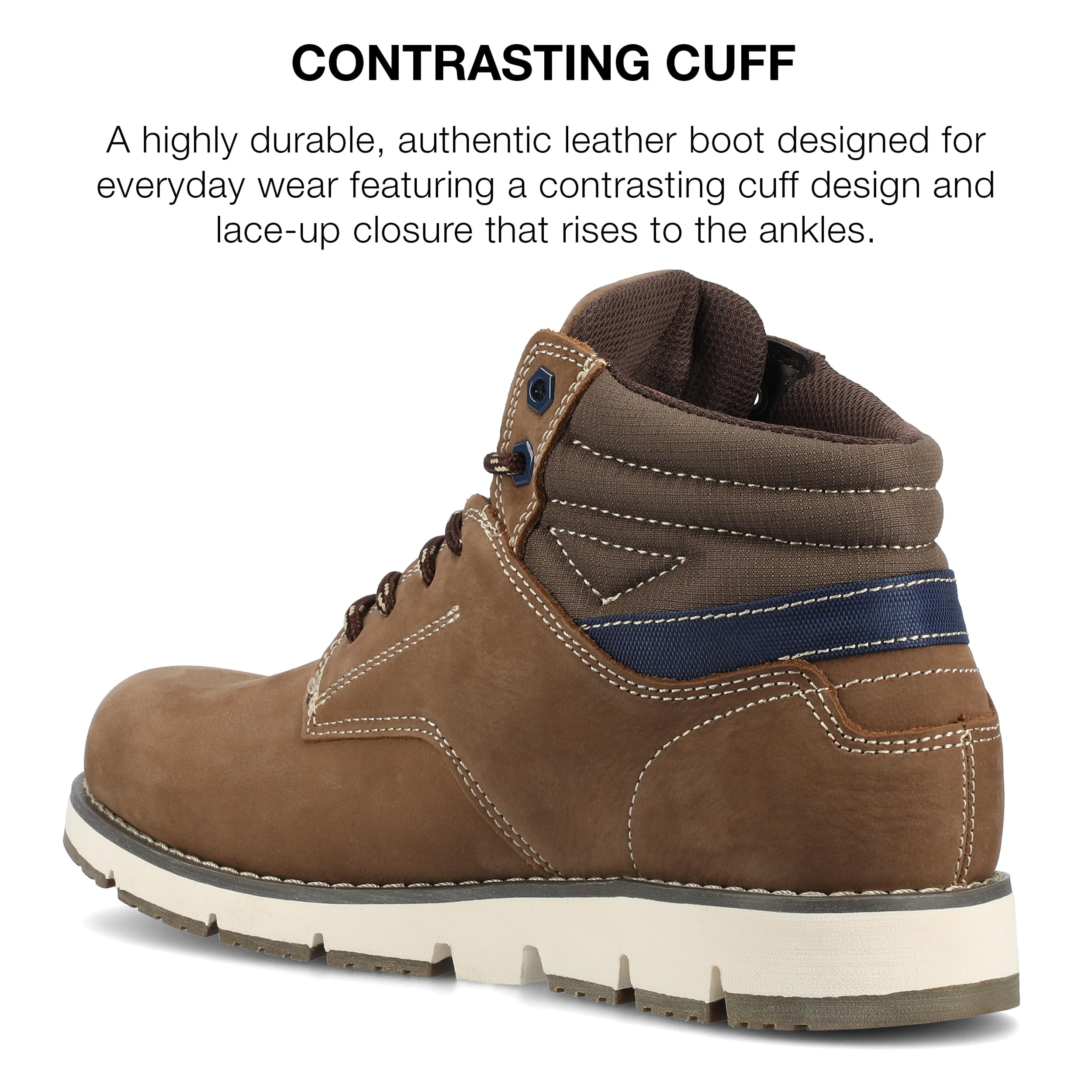Men's Casual Chukka Boots - Comfortable Leather Ankle Boots for Walking & Outdoor Activities | Perfect for Work, Travel & Everyday Wear