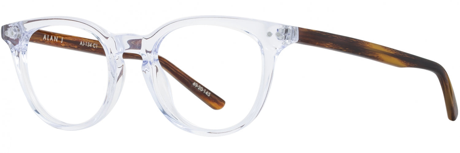 Alan J AJ134 Stylish Eyeglasses for Men & Women - Lightweight & Durable Frame for Reading, Driving & Daily Use