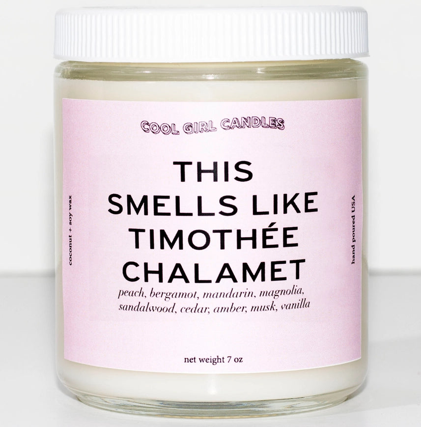 Timothee Chalamet Scented Candle - Luxury Soy Wax Candle with Premium Fragrance for Home, Office & Relaxation - Perfect for Gifts, Meditation & Romantic Ambiance