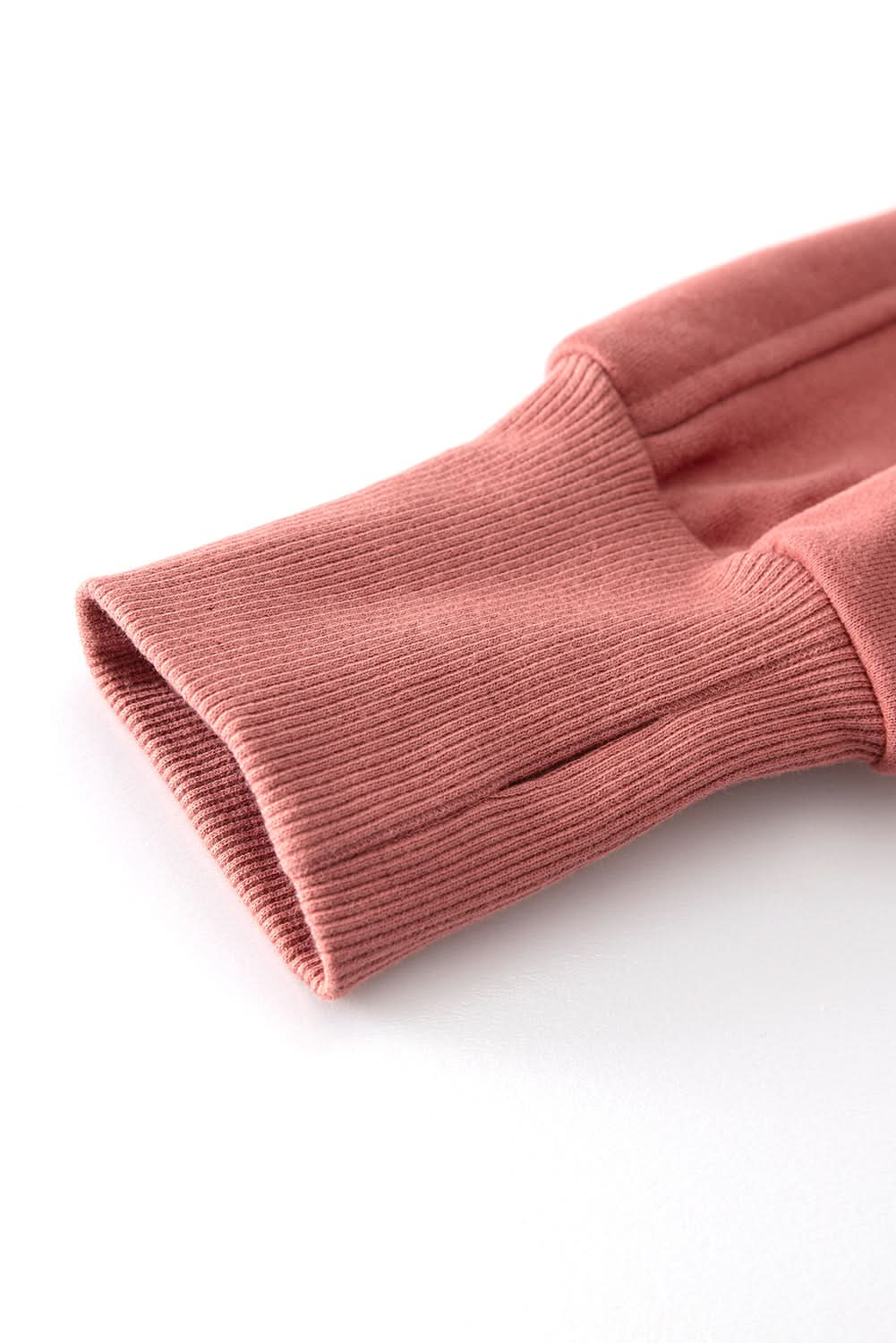 Brown Fleece Lined Zip Up Stand Collar Thumbhole Sleeve Sweatshirt for Men - Warm Winter Pullover with Thumb Holes for Outdoor Activities & Casual Wear