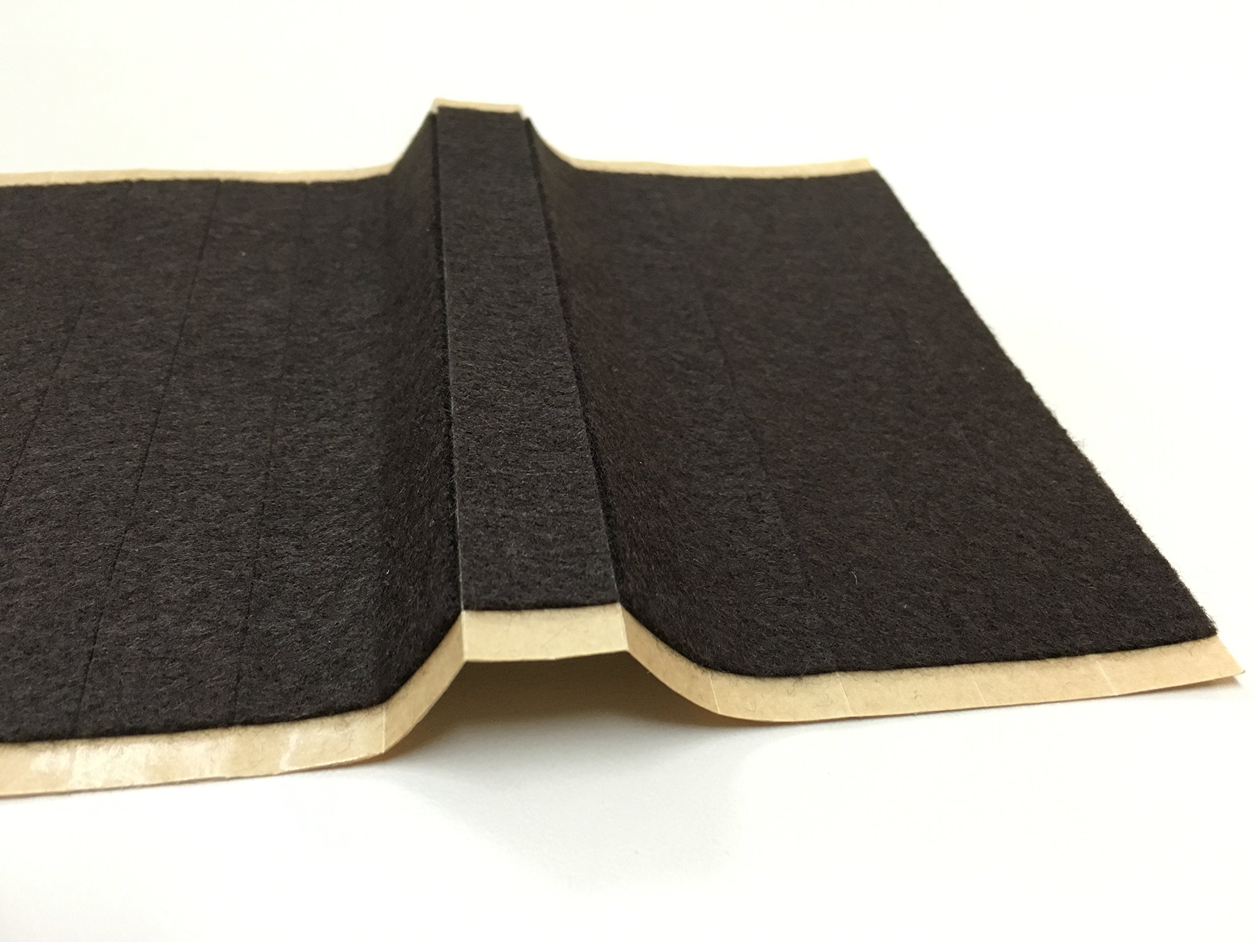 76-Pack Self-Adhesive Brown Felt Furniture Pads - Protect Floors from Scratches & Noise for Chairs, Tables & Cabinets