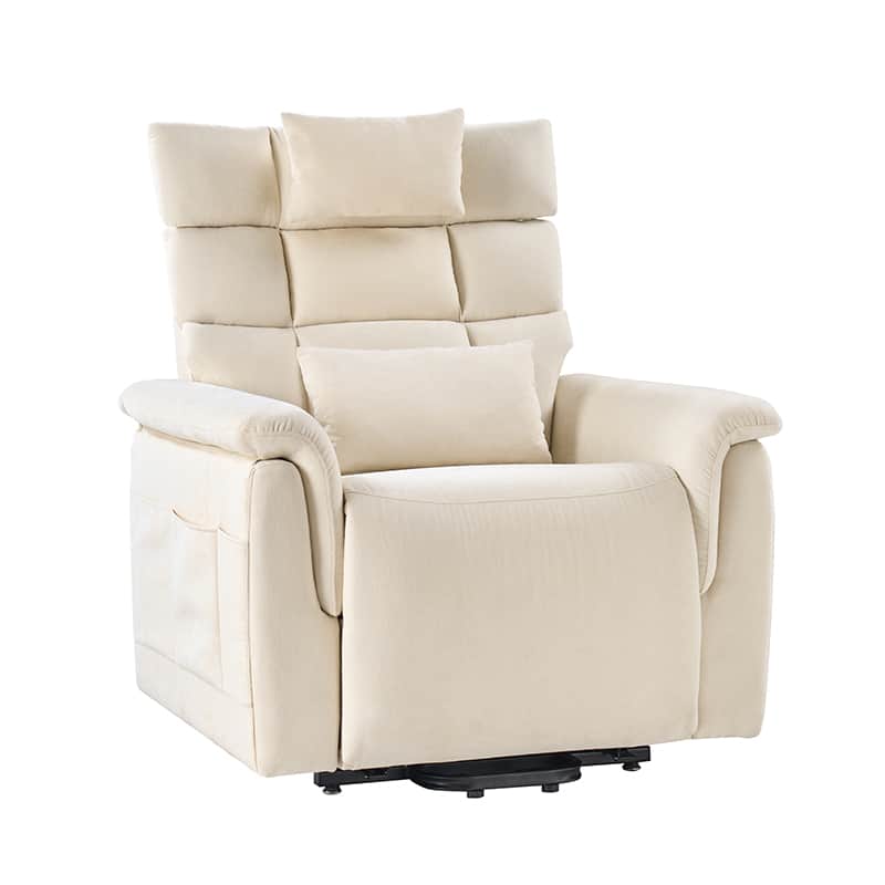 Lift Assist Power Recliner Geri Chair with Intense Massage & Heat - Electric Lift Chair for Elderly & Disabled - Perfect for Living Room, Bedroom & Home Care