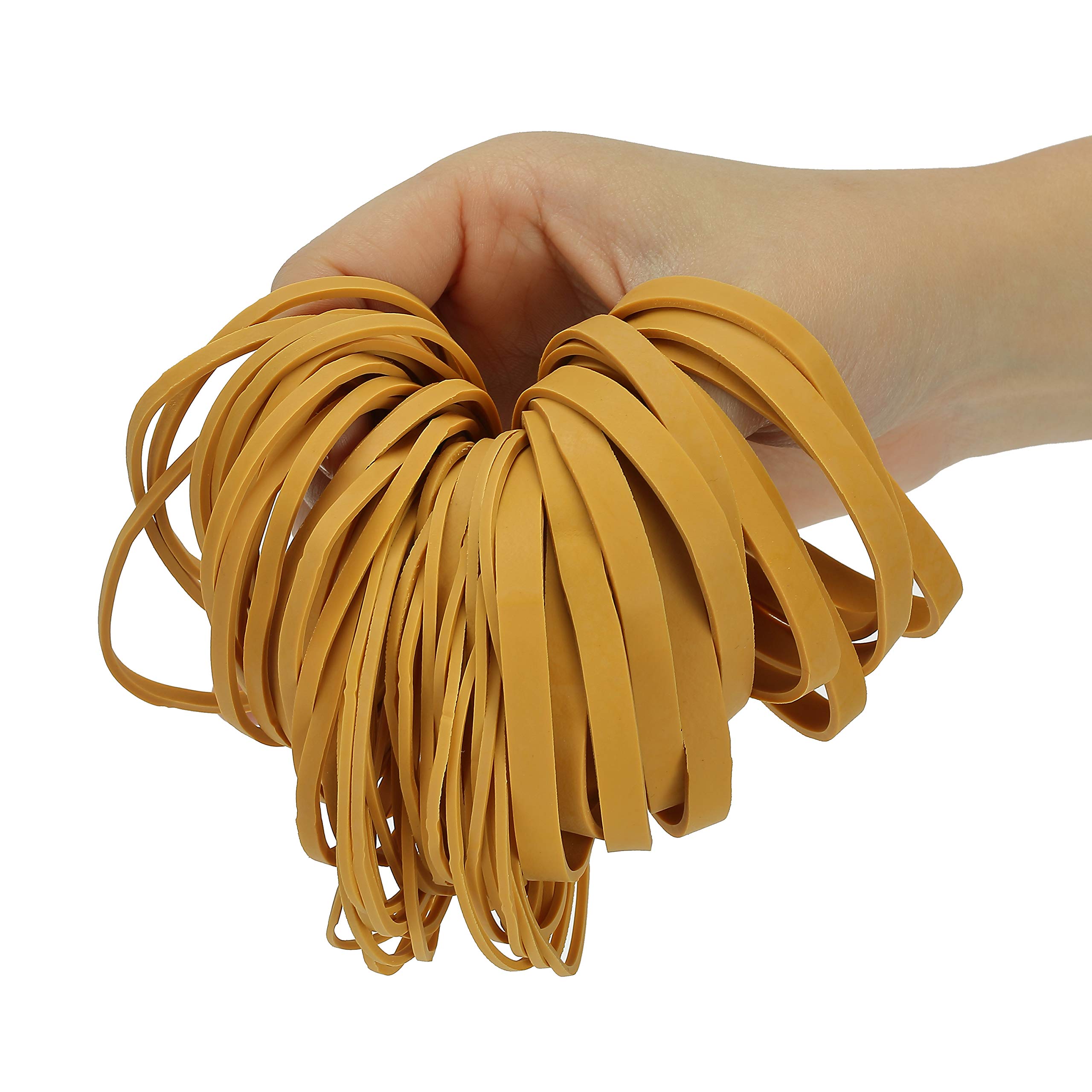 Mr. Pen Assorted Sizes Rubber Bands - 300g Bulk Pack of Thick Yellow Elastic Bands for Office, File Organization, School & Home Use | Durable Office Supplies for Paper, Mail & Craft Projects