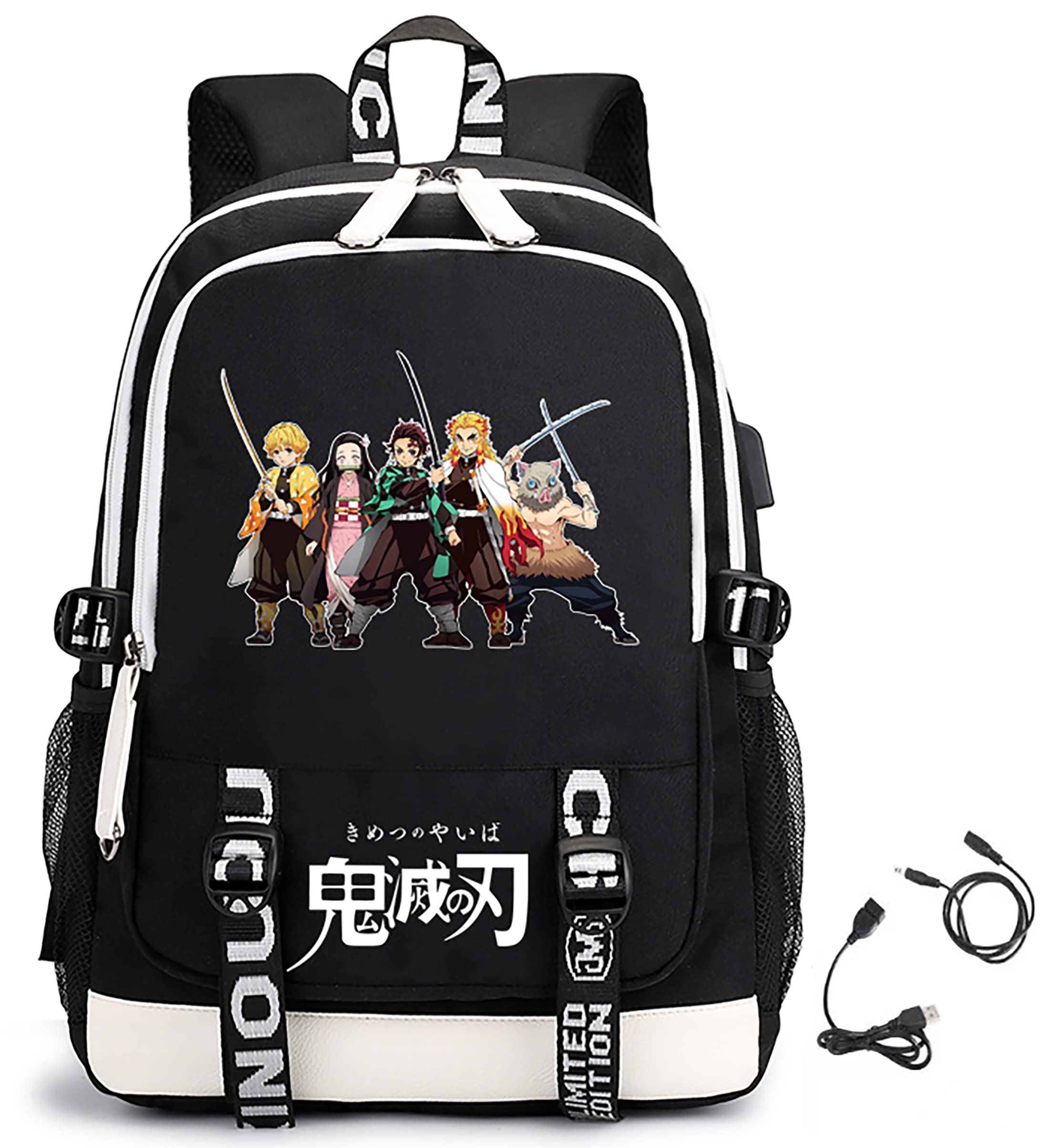 SULIKEHZ Anime Backpack for Laptop - Stylish Cartoon Bookbag for School, Sports, Outdoor & Travel - Lightweight & Durable for College Students & Anime Fans