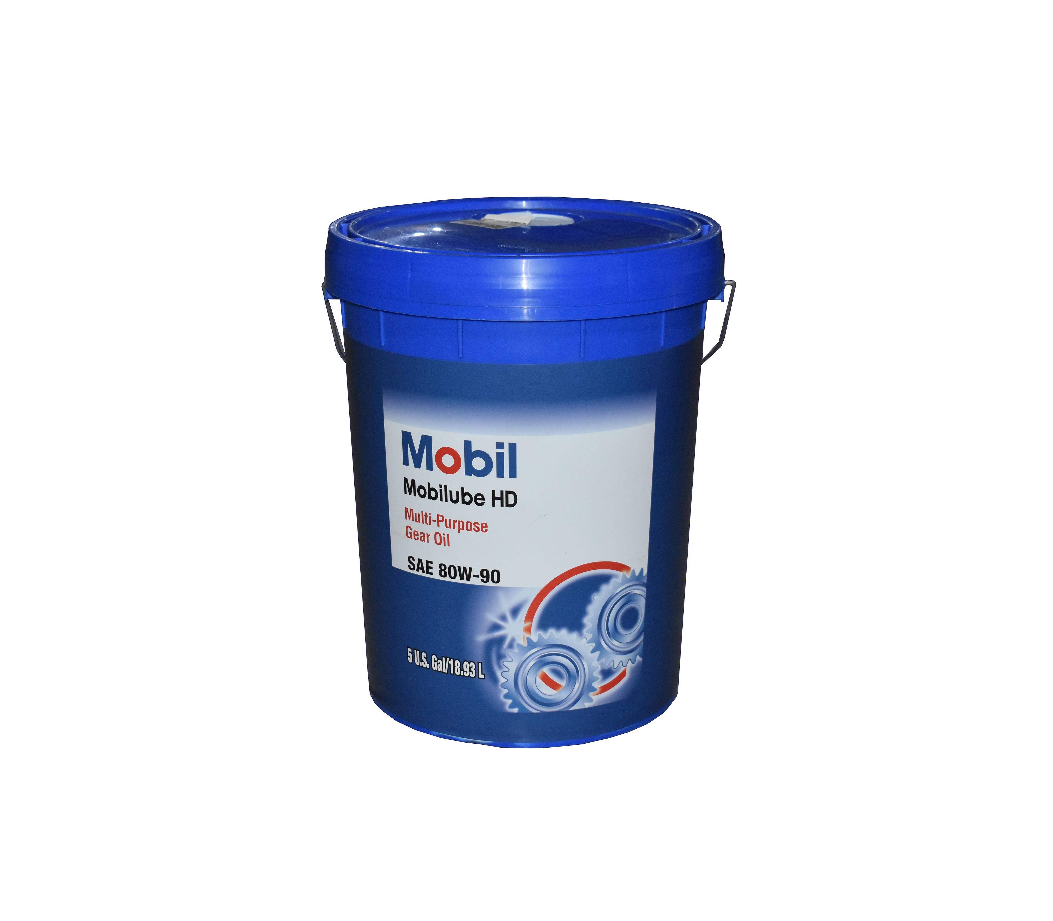 Mobil HD Transmission Oil 80W-90 (5 Gallon, 18.93 Liter) - Heavy Duty Lubricant for Trucks, Gearboxes & Industrial Equipment