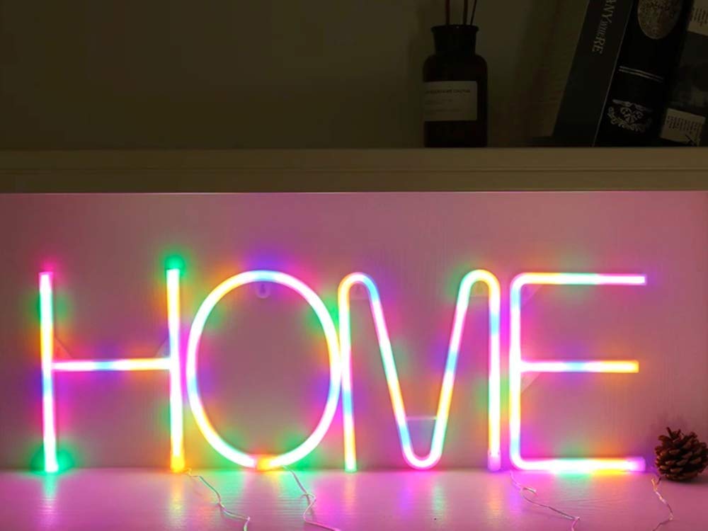 LED Neon Letter Lights - Battery Powered Wall Decor Night Light for Kids Bedroom & Home Decor | Perfect for Nursery, Teen Room & Party Decorations