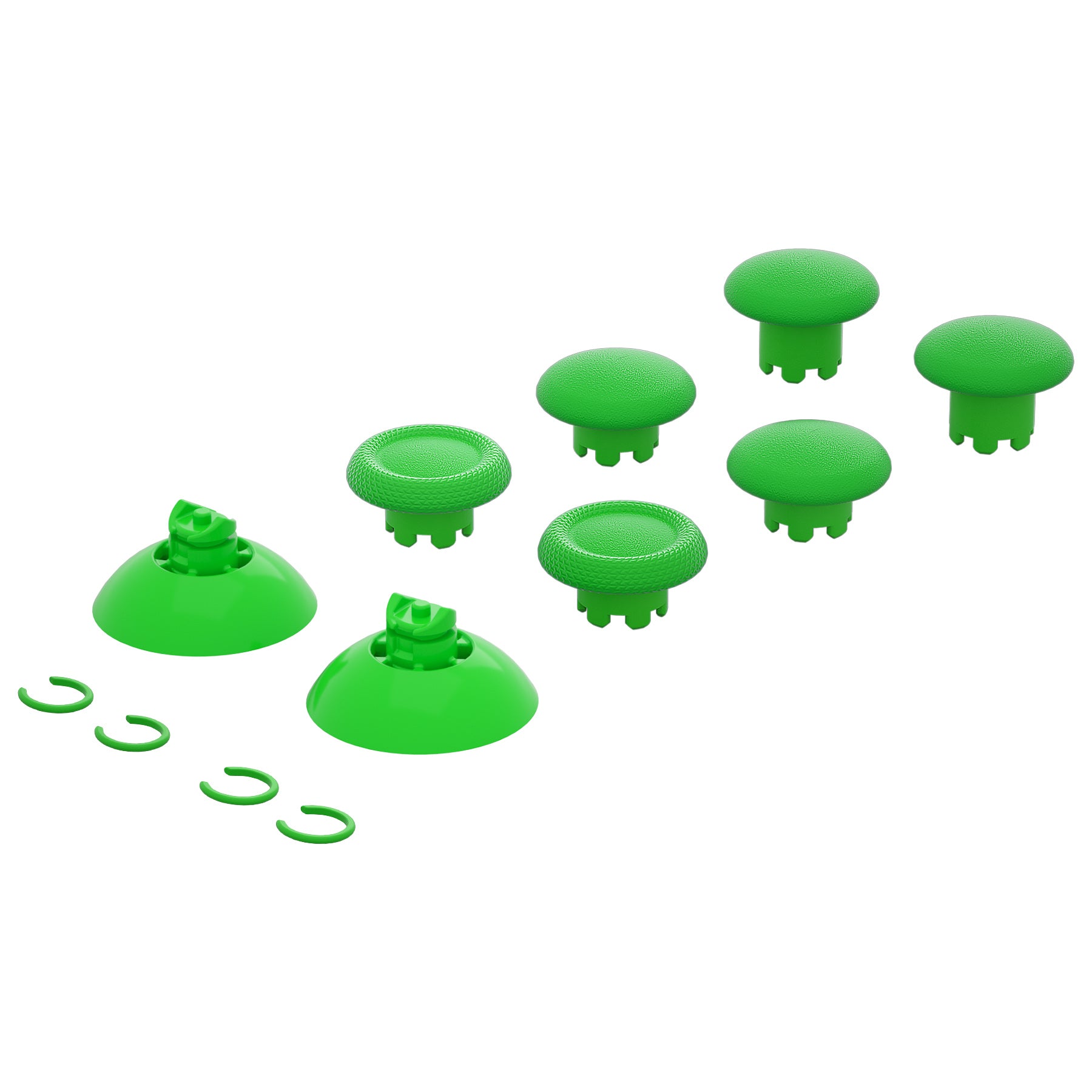 eXtremeRate Interchangeable Thumbsticks for Xbox Core/One S/X/Elite V1 & Nintendo Switch Pro Controller - Green Analog Joystick Replacement | Gaming Accessories for Enhanced Control & Comfort