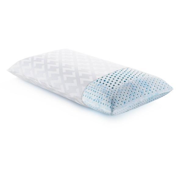 Malouf Gel-Infused Talalay Latex Pillow for Neck and Back Support - Ultra Soft & Cooling Memory Foam Pillow for Side, Back, and Stomach Sleepers - Perfect for Hot Sleepers & Allergy Relief