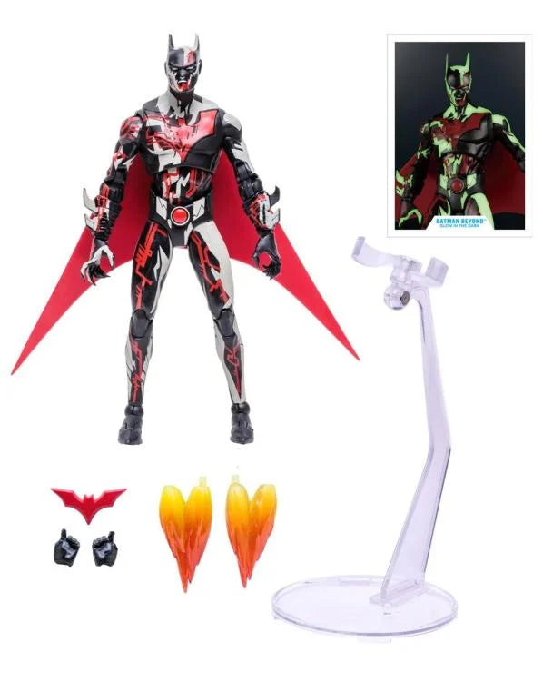 Batman Beyond DC Multiverse Action Figure - Glow in the Dark Collectible for DC Fans | Perfect for Display, Gifts & Comic Book Collections