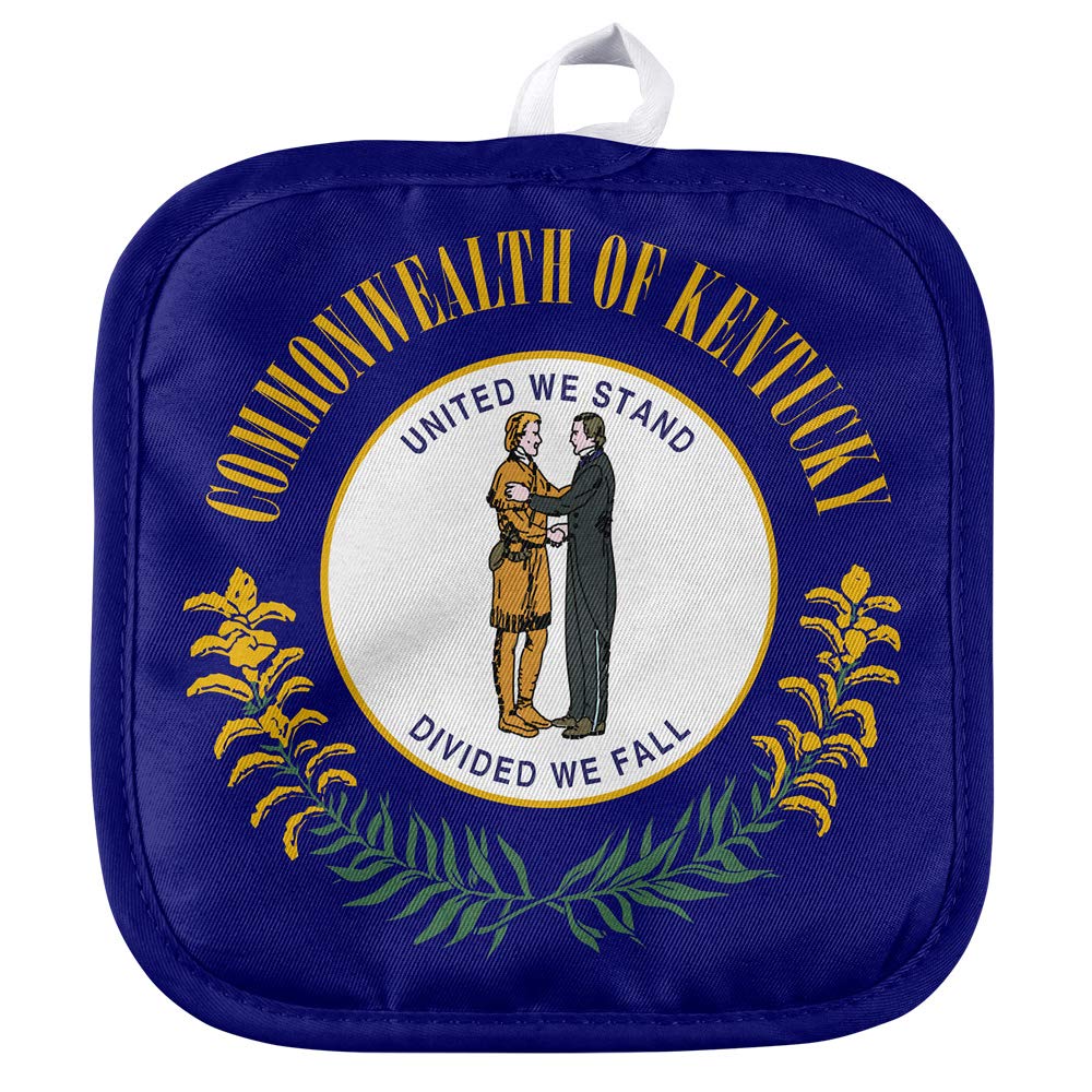 Kentucky State Flag Pot Holder - Heat Resistant Oven Mitt for Indoor/Outdoor Kitchen, BBQ & Grilling - Perfect for Cooking, Baking & Outdoor Parties