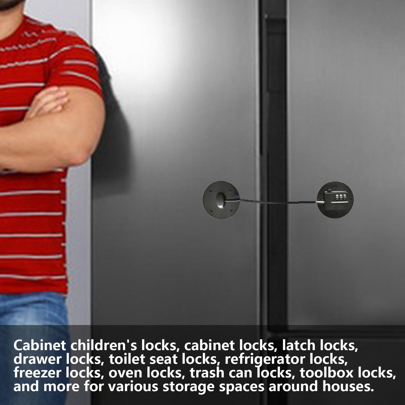 Childproof Cabinet Safety Latch & Closet Door Lock - Secure Child Safety Combination Lock for Home, Kitchen & Nursery | Baby Proofing Cabinet & Closet Doors | Perfect for Child Safety in Homes with Toddlers