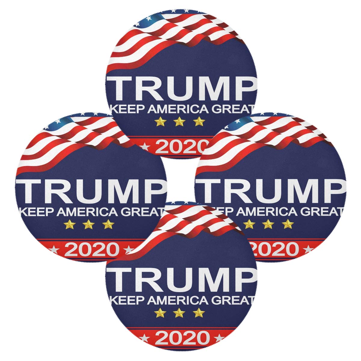 Donald Trump 2020 Election Placemats Set - 15.4 Inch Holiday Dining Table Mats for Home Decor & American Political Memorabilia Collection - Perfect for Thanksgiving, Christmas Decorations & Political Enthusiast Gifts