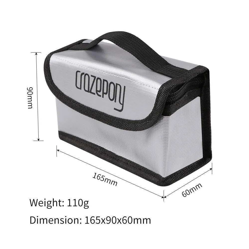 Fireproof Explosionproof Lipo Battery Safe Storage Bag for RC Drones, E-Bikes, and Electronics - Portable Safety Pouch for Charging & Transport