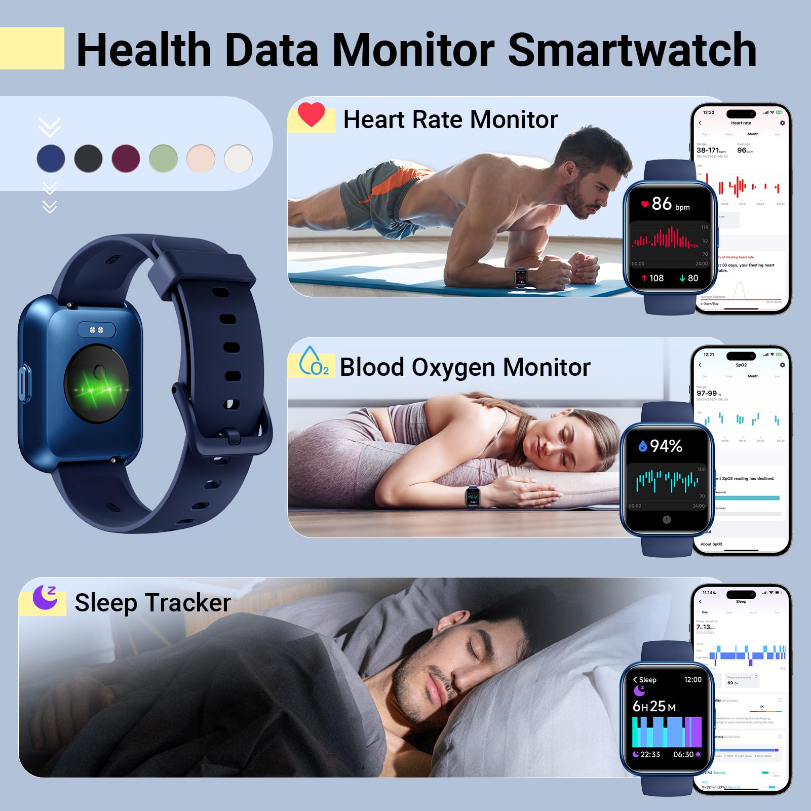 Smartwatch for Women & Men - 1.8