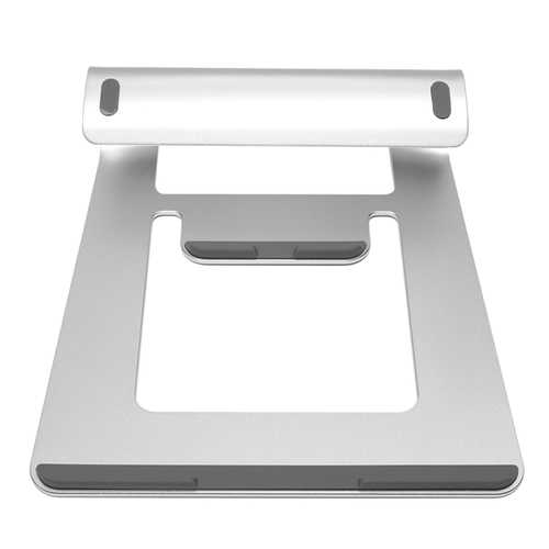 Ergonomic Aluminum Laptop Stand for MacBook Pro/Air & Tablets - Adjustable Desktop Notebook Holder with Cooling Ventilation - Perfect for Home Office, Gaming & Workspace Setup