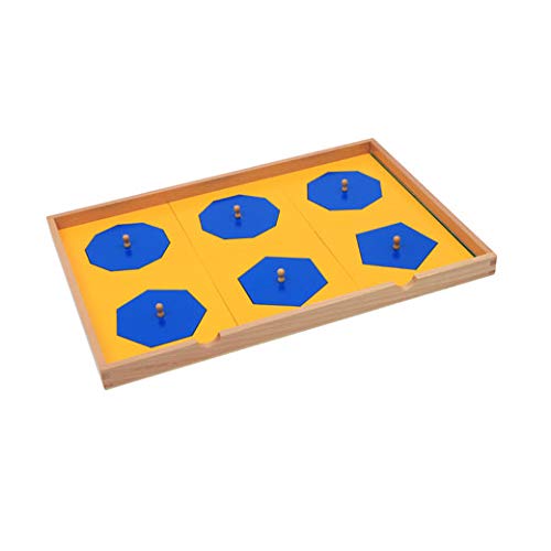 Montessori Geometric Puzzle Cabinet - Wooden Sensorial Learning Toy for Preschool Kids - Shape Matching & Early Math Education - Perfect for Homeschool & Classroom Activities