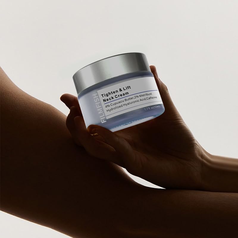 Best Neck Lift & Firming Cream for Sagging Skin - Anti-Aging Tightening Treatment for Double Chin & Wrinkles - Perfect for Night Routine & Daily Skincare