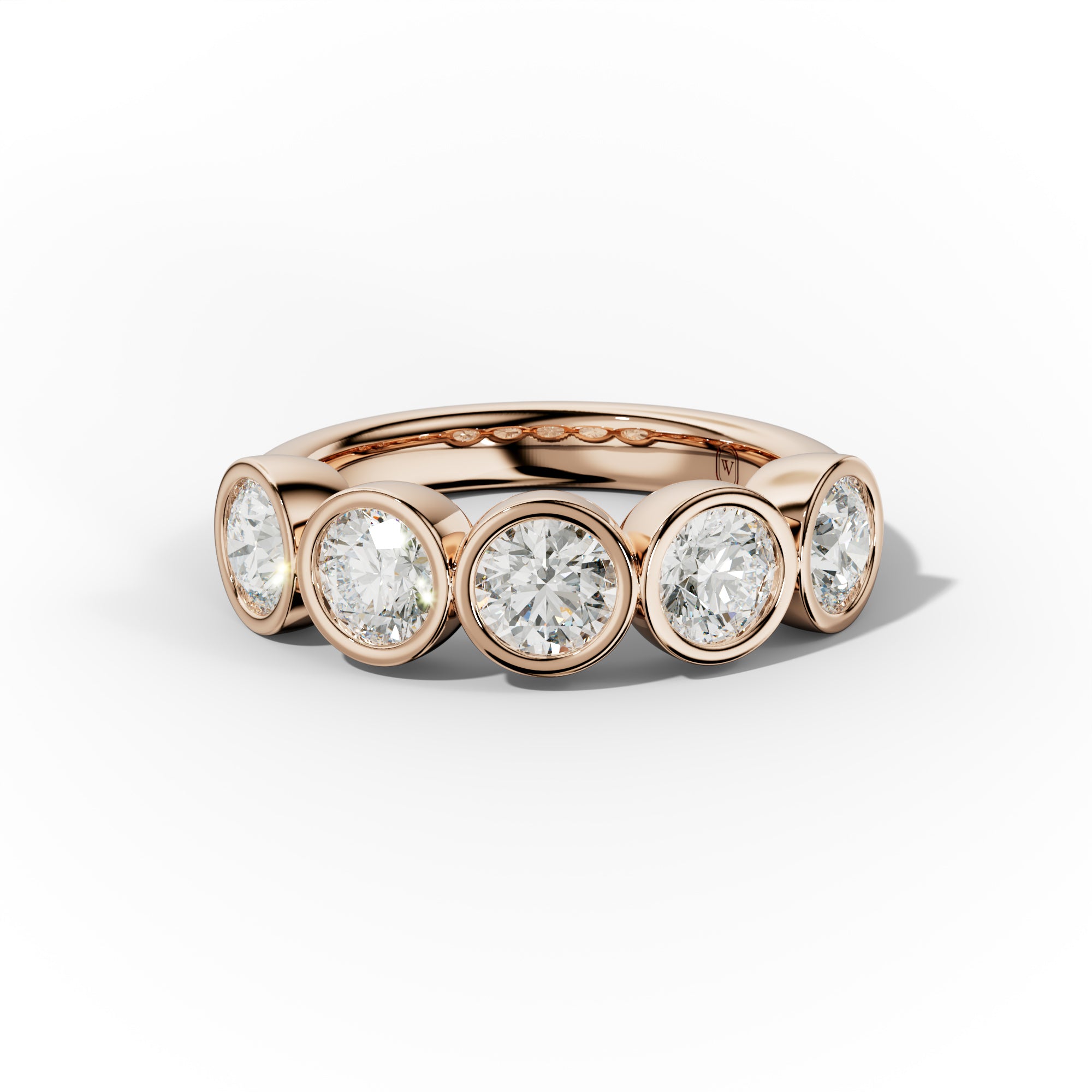 2.0 Carat Round Diamond Anniversary Band - Bezel Set Wedding Ring for Women - Perfect for Anniversaries, Engagements & Special Occasions