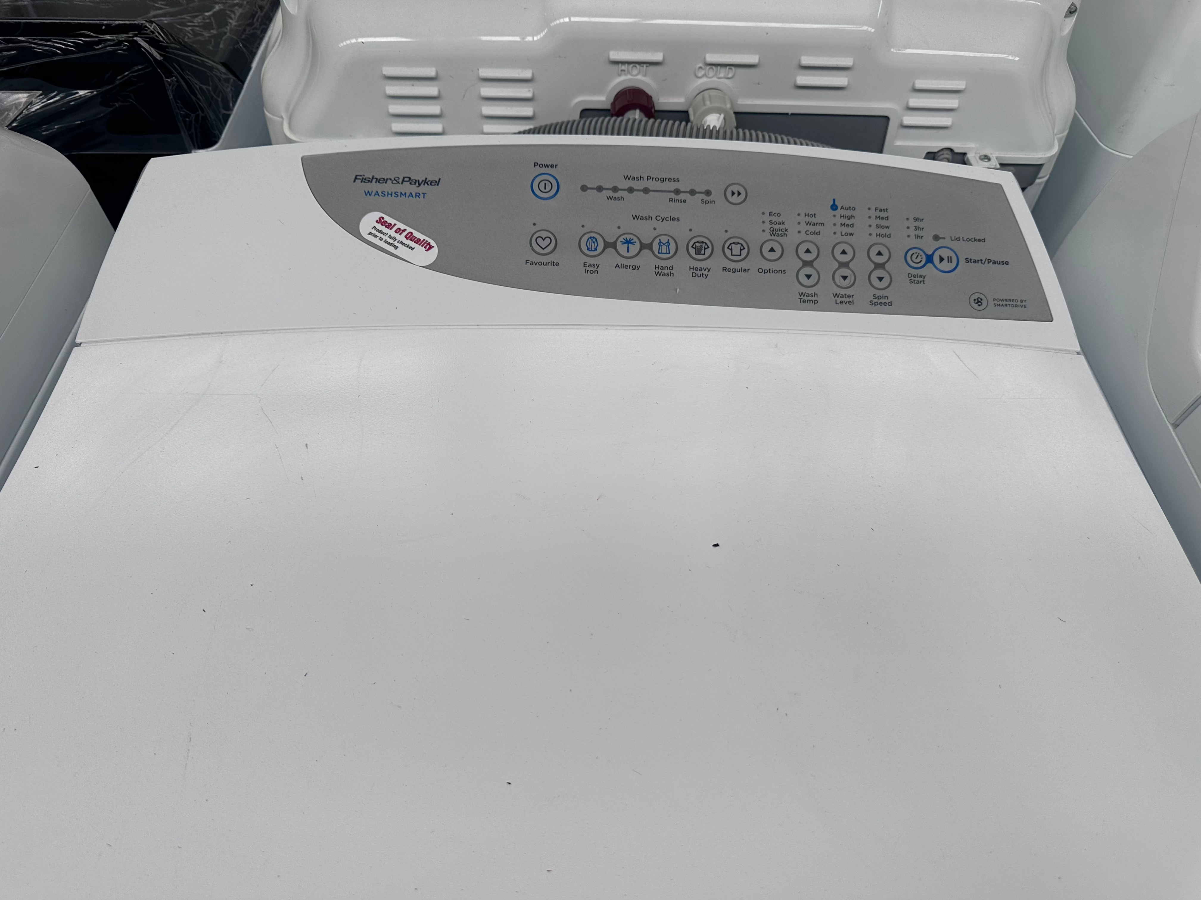 Fisher & Paykel 8kg WashSmart Top Loader Washing Machine - Certified Refurbished | Energy Efficient Laundry Solution for Small Homes & Apartments