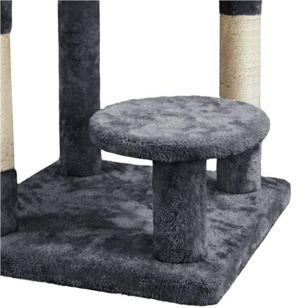 Yaheetech 46 Inch Cat Tree for Indoor Cats - Multi-Level Cat Tower with Scratching Posts, Perches & Condo - Perfect for Small Spaces, Apartments & Playtime