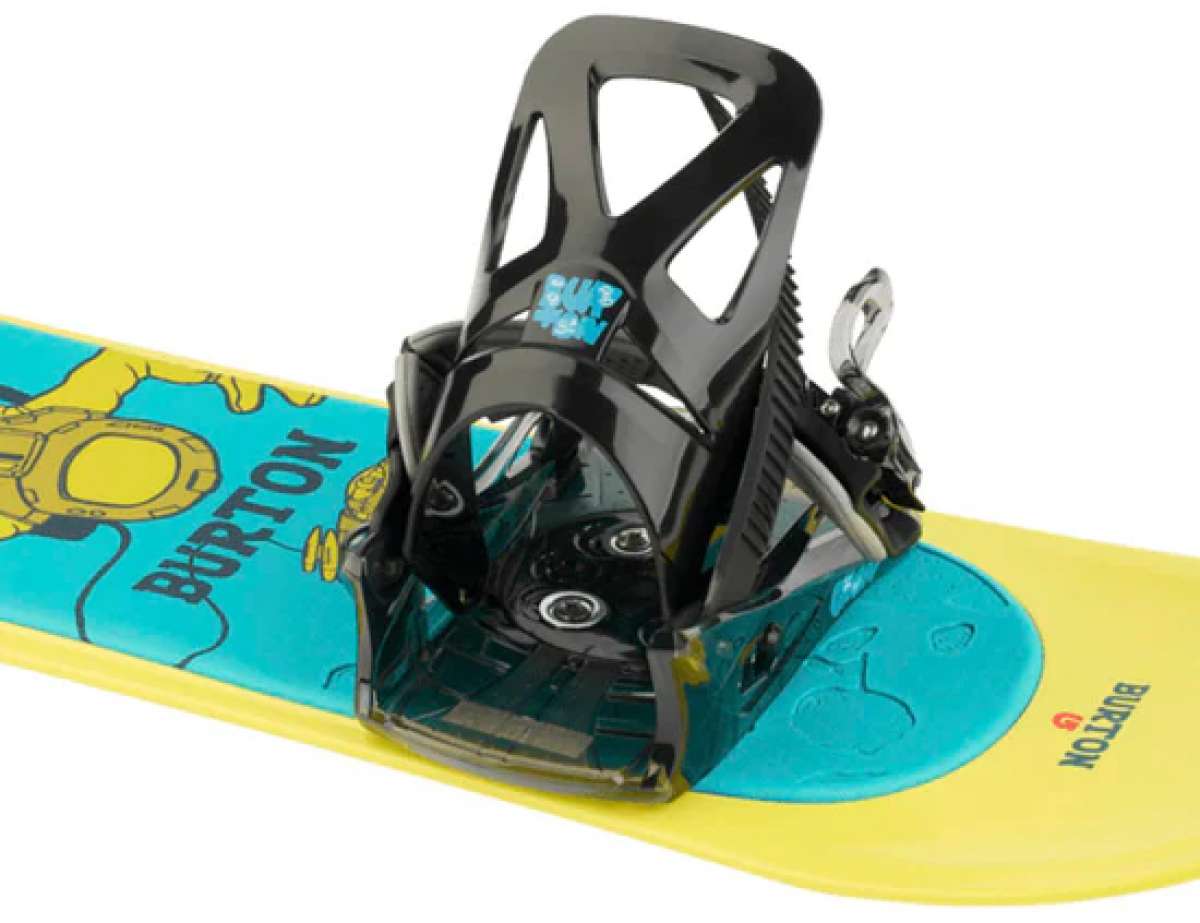 Burton Junior's Grom Disc Snowboard Binding 2024 - Kids Snowboard Bindings for Boys & Girls - Adjustable Strap System - Perfect for Beginner Snowboarders & Youth Riders - Ideal for Mountain Slopes & Snow Parks