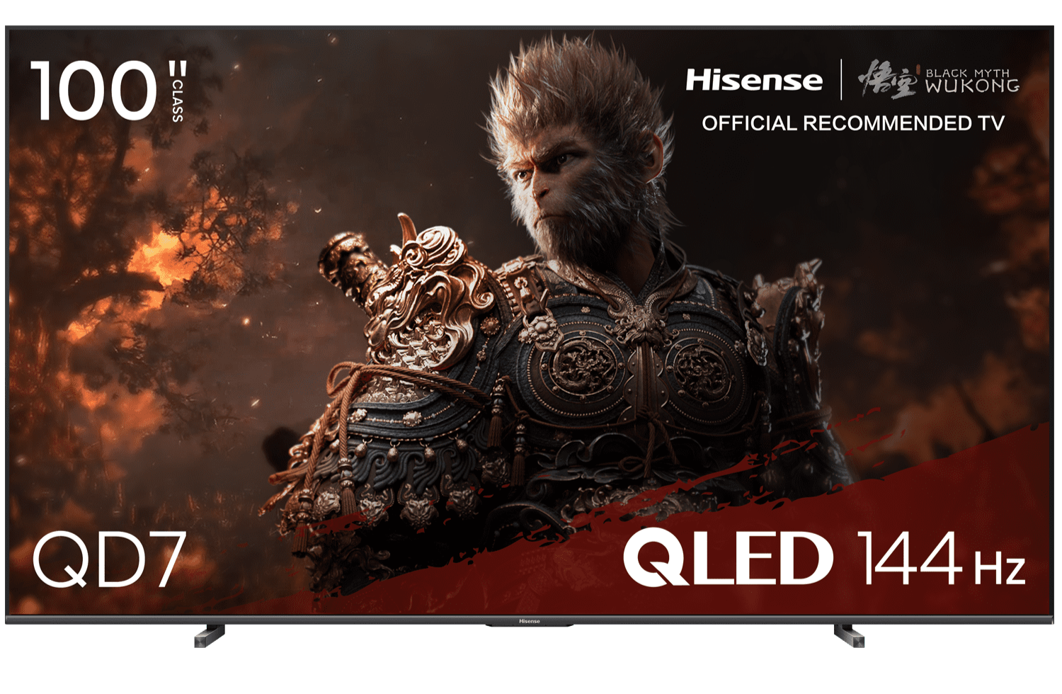 Hisense 100 Inch Class QD7 Series QLED 4K UHD Google Smart TV (100QD7N) - Immersive Home Theater Experience for Movies, Gaming & Streaming