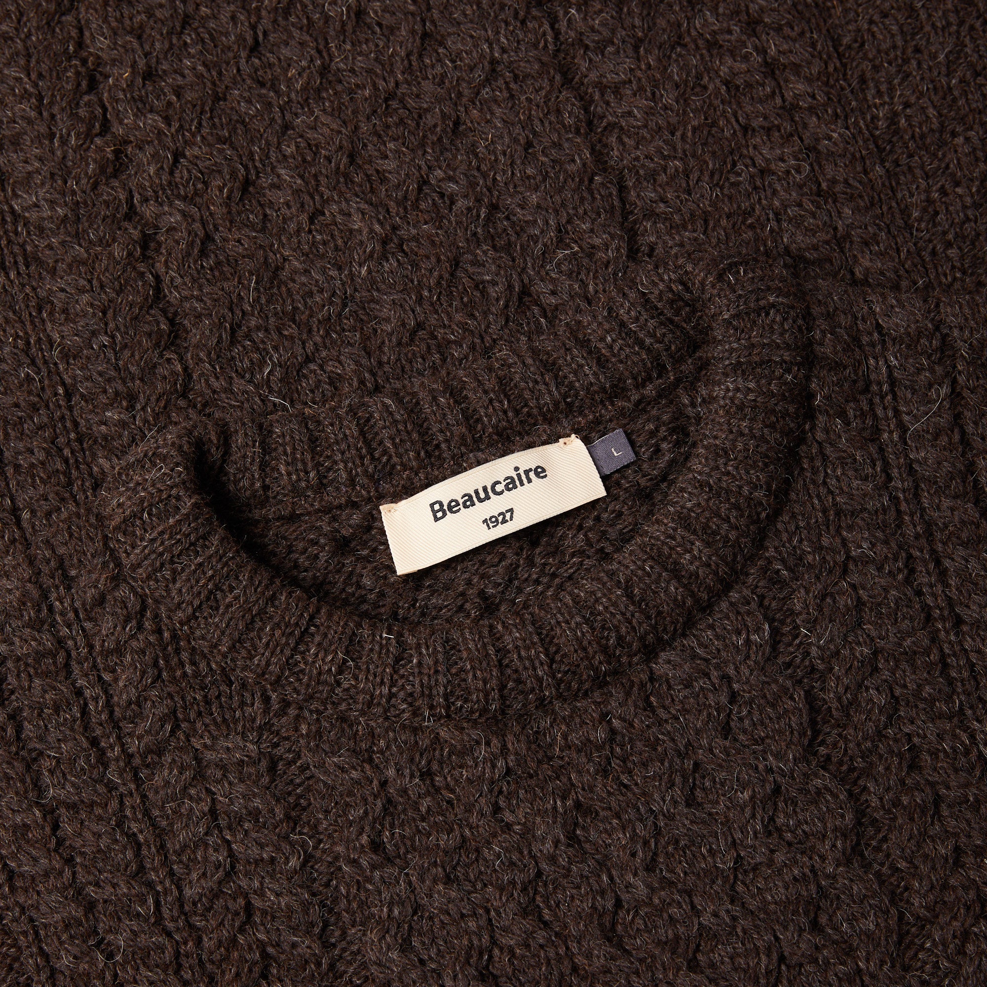 BEAUCAIRE Women's Brown Cable Knit Sweater - Soft Chunky Winter Pullover for Casual & Office Wear | Cozy Fall & Winter Fashion