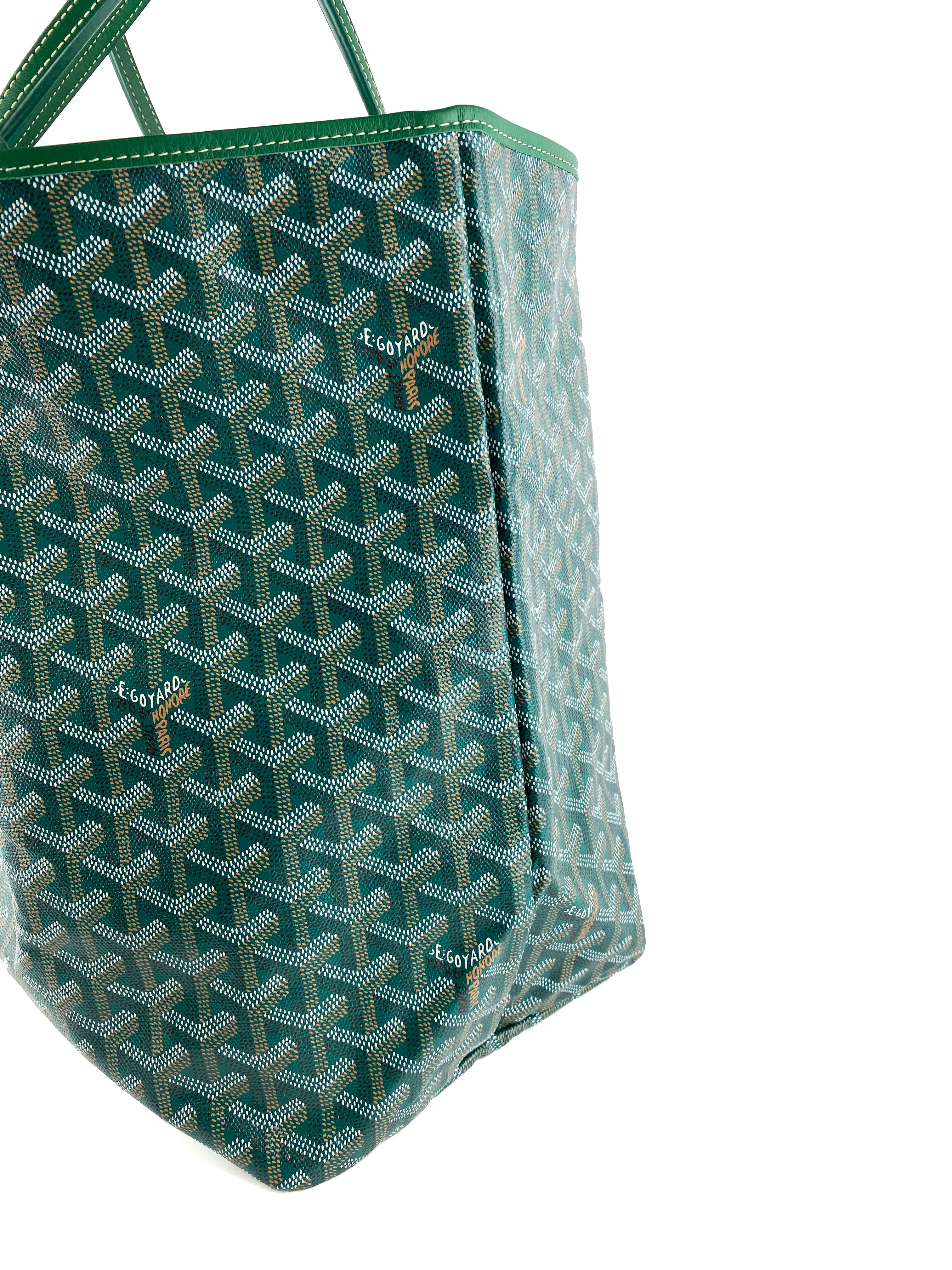 Luxury Goyard Green St. Louis Tote Bag - Premium Designer Handbag for Women - Fashionable & Durable Shopping Tote - Perfect for Work, Travel & Everyday Use