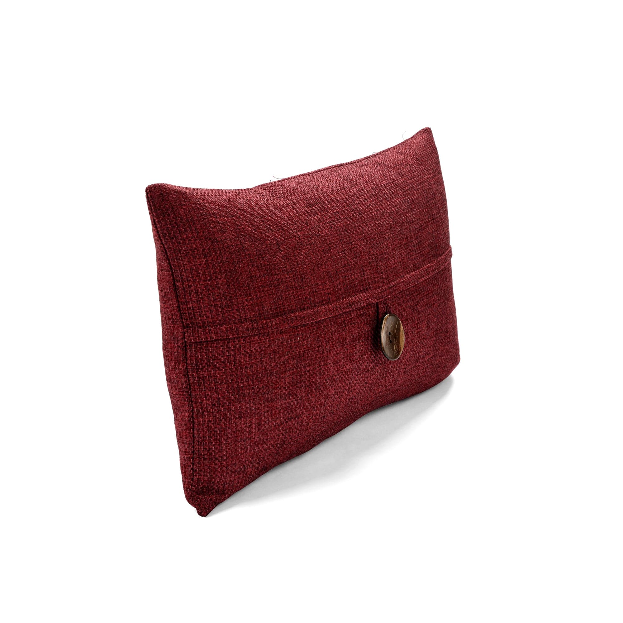 Linen Texture Woven Button Decorative Pillow Cover - Soft Bohemian Style Cushion Case for Sofa, Bed, Living Room & Home Decor