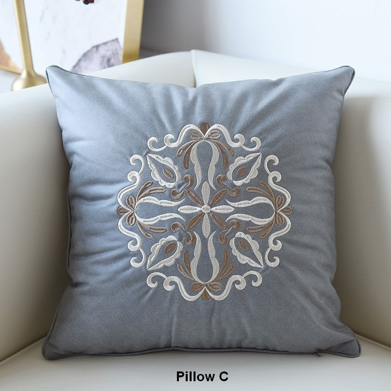 Decorative Flower Pattern Throw Pillows for Couch - Modern Contemporary Sofa Pillow Covers - Soft Accent Pillows for Living Room, Bedroom & Home Decor