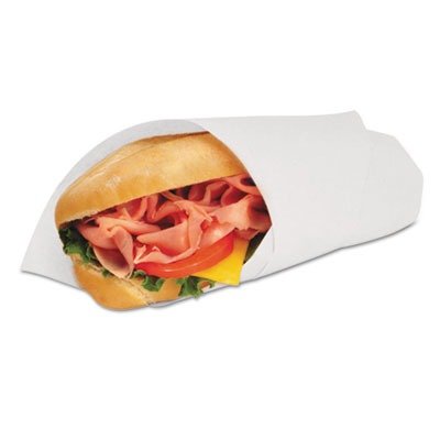 MCD8222 Deli Wrap Dry Waxed Paper Flat Sheets - 1000 Count, Food-Grade Sandwich Wrapping Paper for Delis, Restaurants & Bakeries - Perfect for Wrapping Subs, Burgers & Pastries